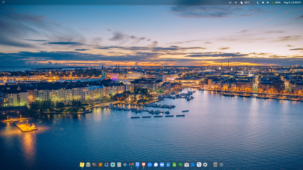 Customized Linux Graphical Computer Desktop Environment